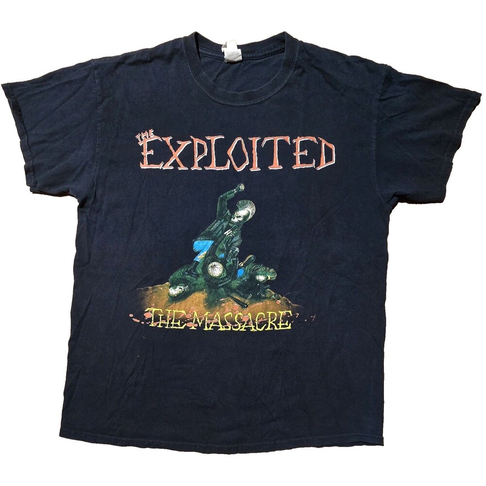 The Exploited Band Shirt The Massacre Large Hardcore Street Punk Thrash Metal